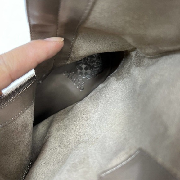 Vince Camuto Walleya Motorcycle Suede Boots Size 7M Taupe NWOT - Picture 10 of 11